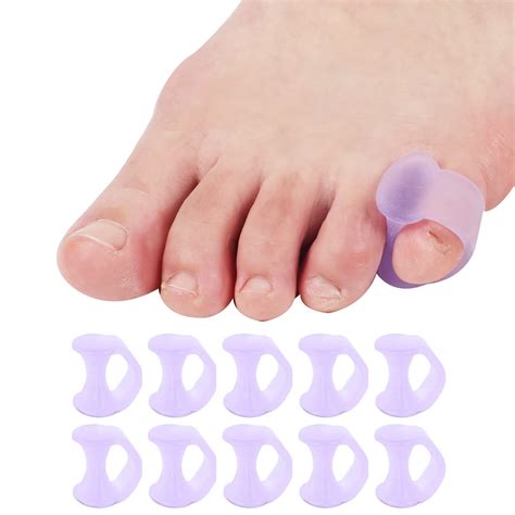 Yimanduo 10 Pcs Pinky Toe Splint Gel Toe Separators Little Toe