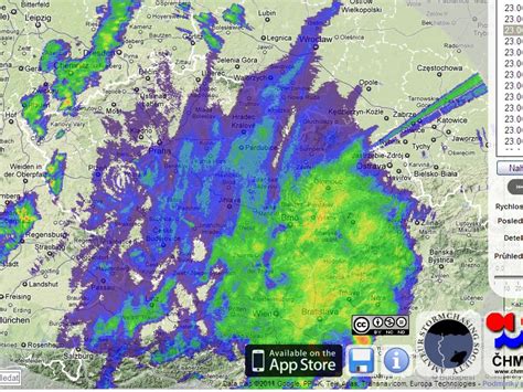 Sledujte aktuální srážky nad čr na mapě pomocí radaru čhmú, postup bouřek, blesky, data z meteostanic, počasí v česku přehledně na mapě. Počasí déšt radar