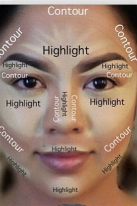 This is where your eyebrows should begin. Where and what you should apply for it to really look good | Contour makeup, Highlighter makeup ...