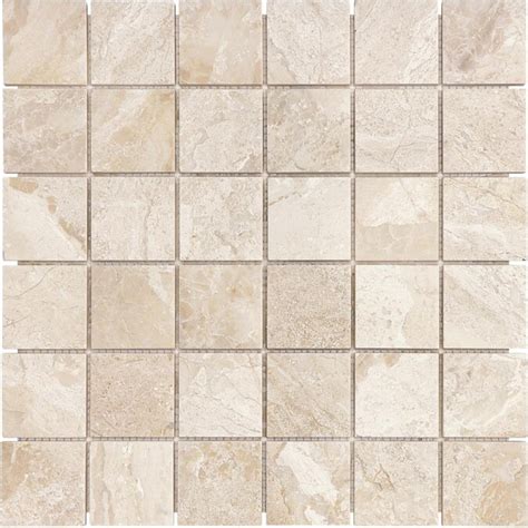 Anatolia Tile Impero Reale 12 In X 12 In Polished Natural Stone Marble Uniform Squares Mosaic