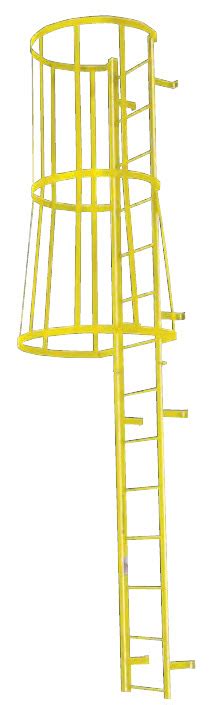 Fixed Steel Ladders With Safety Cage On Jamieson Equipment Co Inc