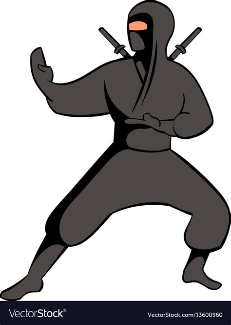 Ninja Icon Icon Cartoon Royalty Free Vector Image