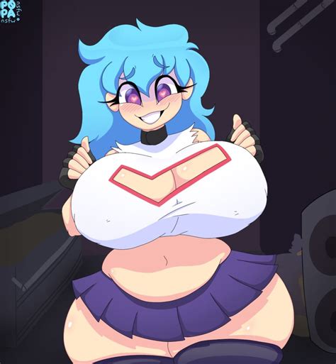 Rule 34 Ass Belly Big Breasts Big Butt Blue Hair Blush Breasts Chubby