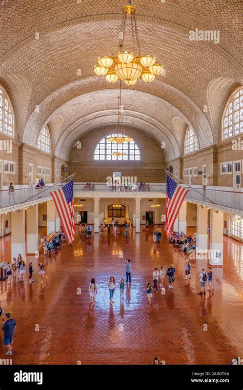 Der Ellis Island Registry Room The Great Hall Ellis Island National