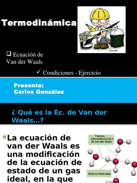 Ecuacion De Van Der Waals Termodinamica