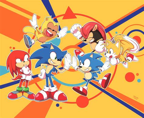 Michiyoshi Knuckles The Echidna Mighty The Armadillo Ray The Flying Squirrel Sonic The