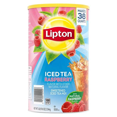Lipton Raspberry Iced Tea Mix 898 Ounce