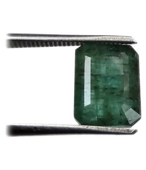 100 Natural Zambian 655 Ratti Certified 590 Carat Emerald Panna