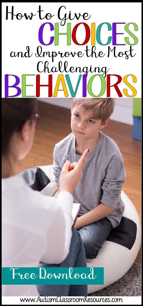 How To Give Choices And Improve The Most Challenging Behaviors