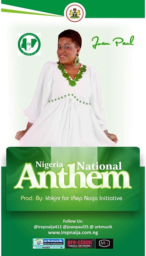 The majority of national anthems are marches or hymns in style. MUSIC: Joan Paul - Nigerian National Anthem [DOWNLOAD ...
