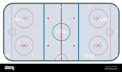 Ice Hockey Rink Stock Vector Image And Art Alamy