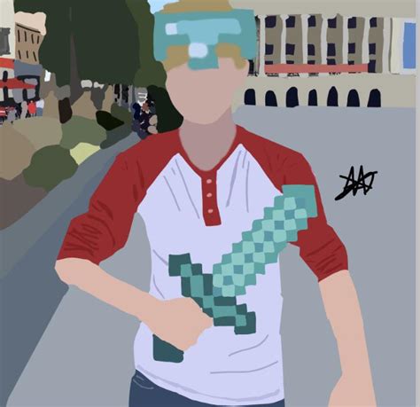 So Um I Drew Tommyinnits Minecraft In Real Life Video 😀 Pog Champ R