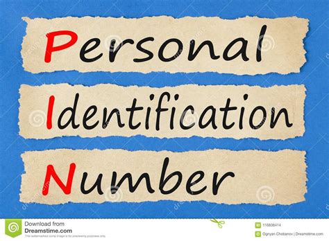 Personal Identification Number Pin Stock Photo Image Of Code Enter