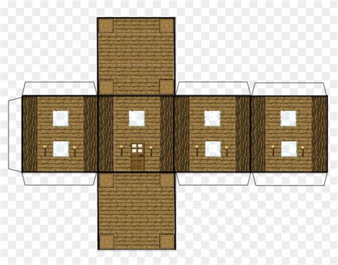 Minecraft figuren malvorlagen minecraft bastelvorlagen zum ausdrucken. Minecraft Paper House (click To Enlarge This Image) - Minecraft Bastelvorlagen Haus, HD Png ...