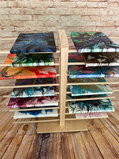 Painting Canvas Drying Rack Paint Acrylic Resin Mixed Etsy
