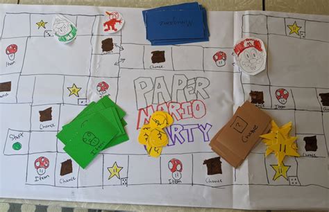 Paper Mario Party Build Your Own Mario Party Style Board Game Brad