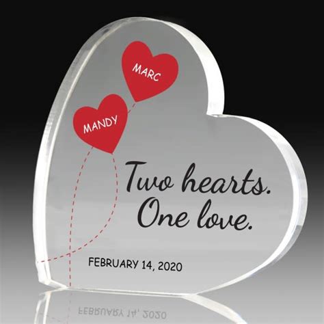 Free shipping available · secure shopping · diy headquarters Two Hearts Custom Keepsake | Perfect Gift for Her | Custom ...