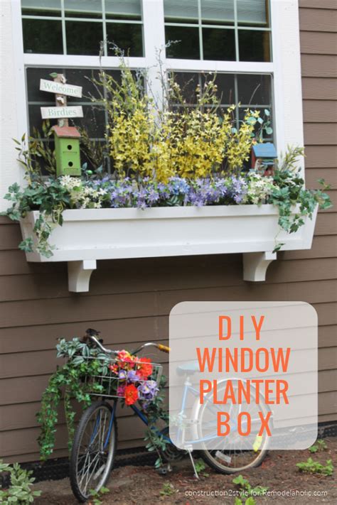 How To Build A Window Box Planter In 5 Steps Remodelaholic