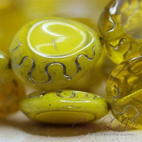 New Carved Drops Yellow Mix With Golden Inlay 308 Carving Inlay