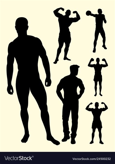 sexy man gesture silhouette royalty free vector image