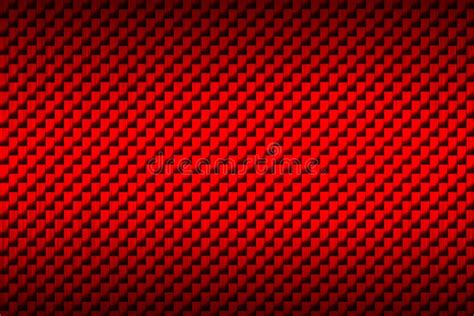 Red Carbon Fiber Plate Dark Metal Background And Texture Stock