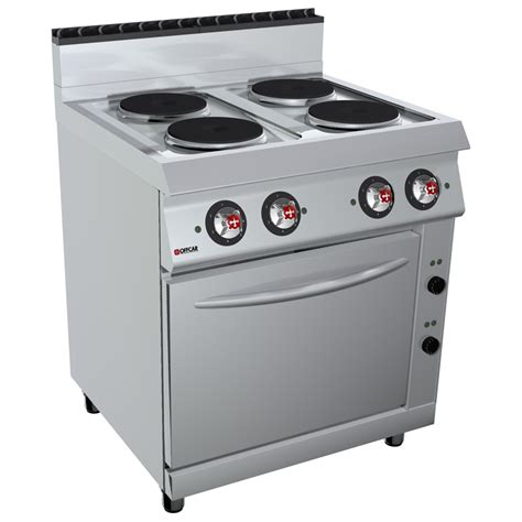 4 Plates Commercial Electric Stove Oven Gn21 Stile 700