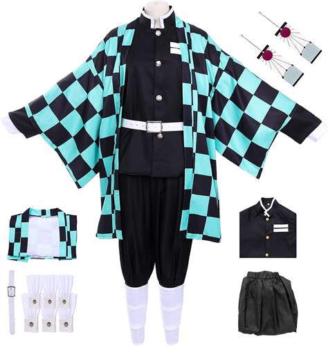 Formemory Kamado Tanjiro Costume Anime Cosplay Kimetsu No Yaiba Robe