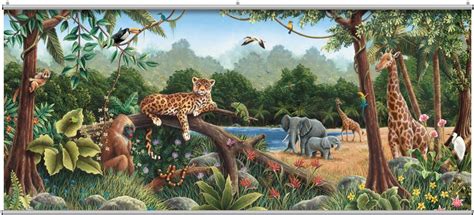 Pin By Beth Martindale On Kids Rooms Jungle Mural Large Wall Murals