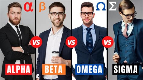 Alpha Male Vs Beta Male Vs Omega Male Vs Sigma Male Male Personality Types Youtube