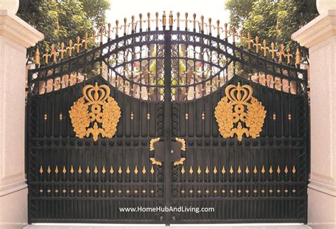 A front gate announces your intentions with its proportions, style, and materials. Wrought Iron Front Gate Door for Private Apartments, DBSS ...
