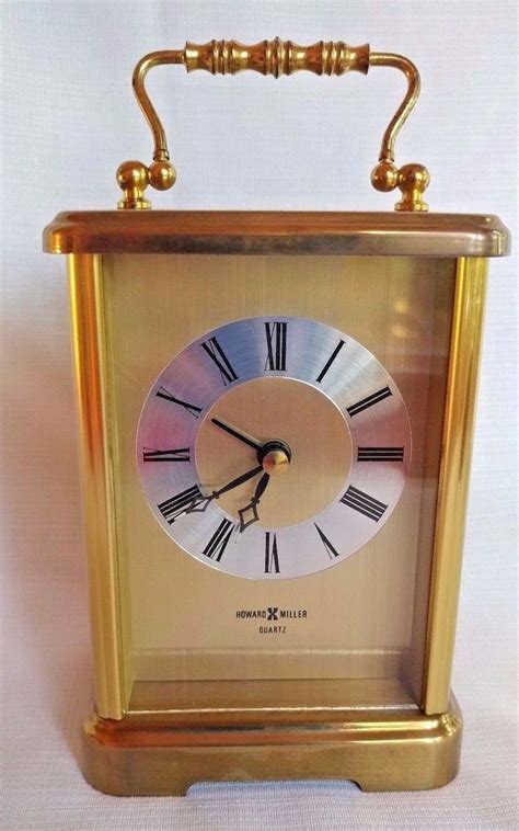 Howard Miller Brass Quartz Carriage Clock Model 612 735 For Parts