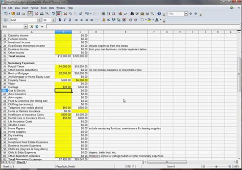 50 30 20 Budget Excel Spreadsheet With Regard To Template Budget