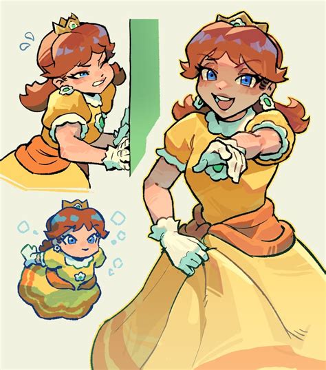 Princess Daisy Mario And 1 More Drawn By Nycnouu Danbooru