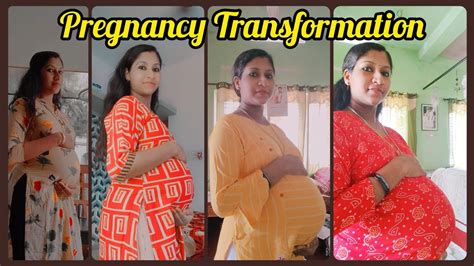 My Pregnancy Journey Month By Month Belly Transformation