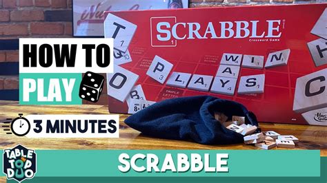 How To Play Scrabble In 3 Minutes Scrabble Boardgame Rules Youtube