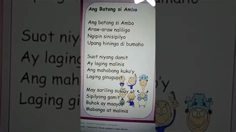 Ang Batang Si Ambo School Activity Sky 💛 Youtube