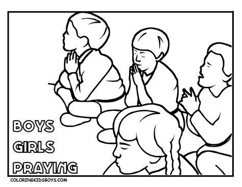 You will definitely find something here. Children Praying Coloring Page - Coloring Home