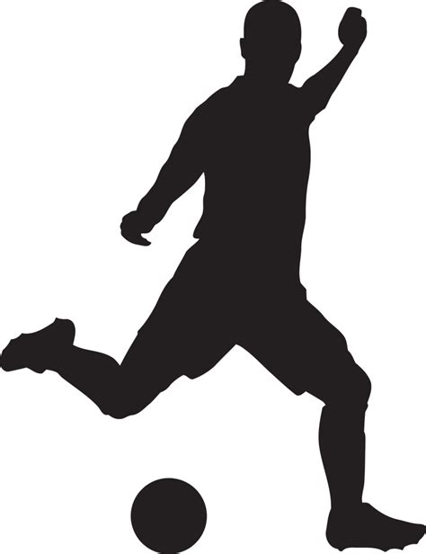 Footballer Silhouette Png Png Image Collection