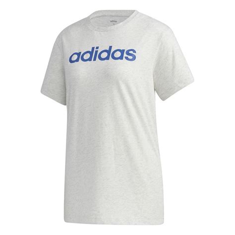 Buy Adidas Womens Essentials Linear Logo T Shirt Orbit Greyroyal Blue