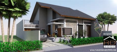 Macam Desain Model Fasad Rumah Lantai Modern Tropis Terbaru Dan My