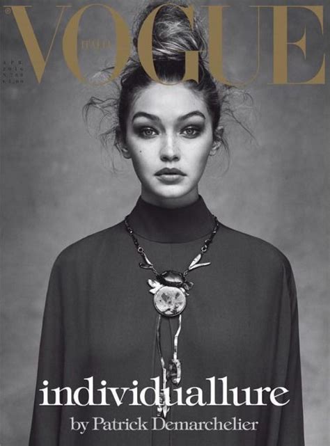 Gigi Hadid In Valentino Photographed By Patrick Demarchelier For Vogue