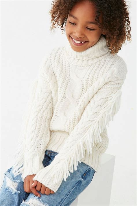 Girls Chunky Knit Turtleneck Sweater Kids Forever 21 Kids