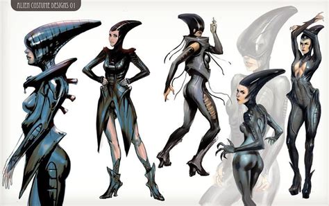 Artstation Alien Xenomorph Female Suits Miro Petrov In 2020