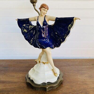 ART DECO ROYAL Dux Porcelain Lady Dancer Figurine Elly Strobach Ballerina PC PicClick