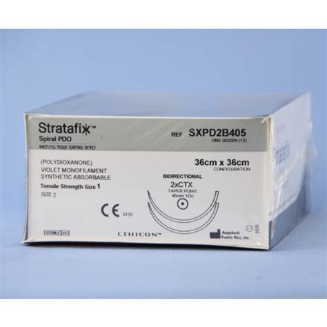 Polydioxanone Monofilament Synthetic Absorbable Suture Size 36x36 Cm