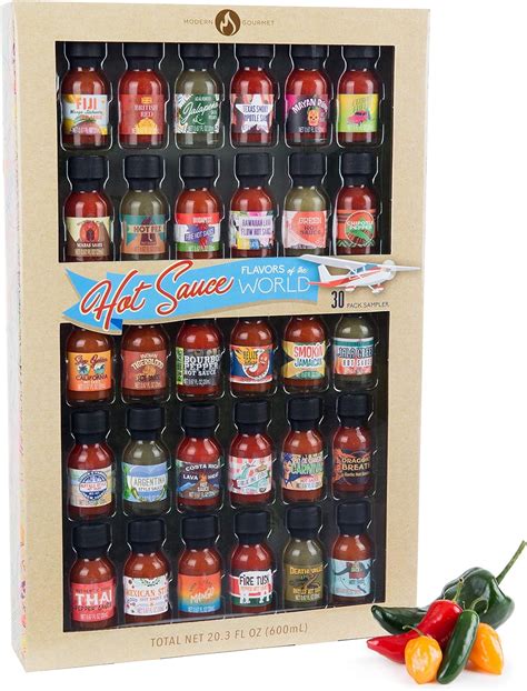 Modern Gourmet Foods Chilli Sauce Collection Set 30 Pack Inspired By