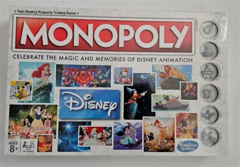 Hasbro Monopoly Magic And Memories Of Disney Animation New Factory