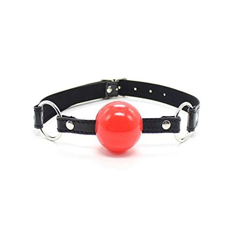 Buy Sselftm Solid Silicone Red Ball Gag Open Mouth Gag With Head