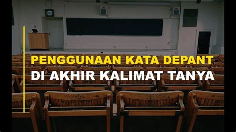 Penggunaan KATA DEPAN di akhir KALIMAT TANYA dalam Bahasa Inggris - YouTube