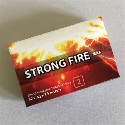 Strong Fire Max étrendkiegészítő Kapszula Férfiaknak 2 Db Férfi